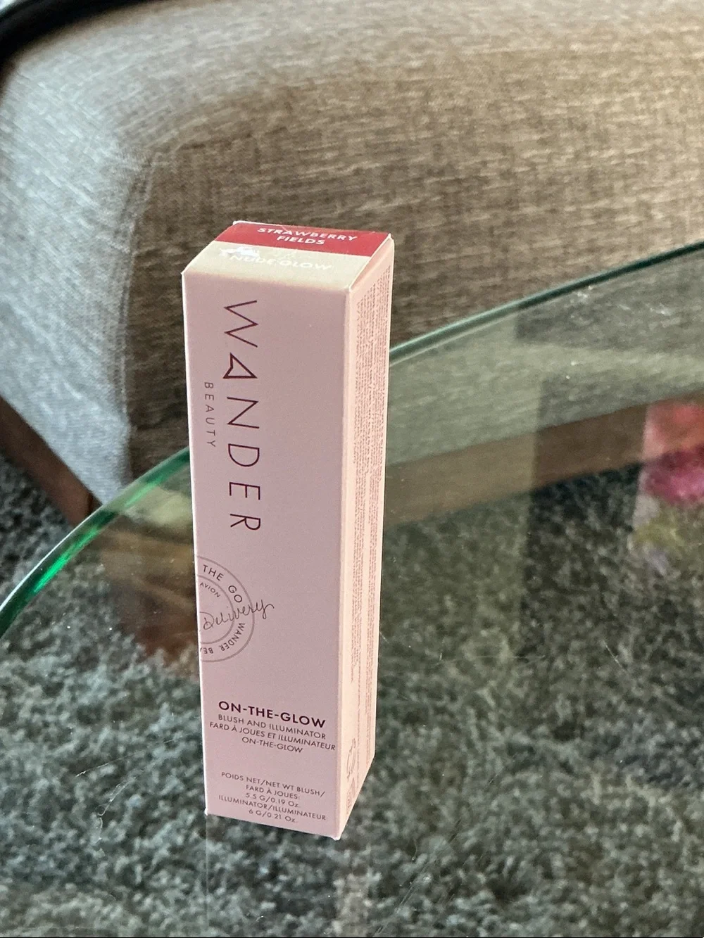 Wander Beauty Dual-Ended Cream Blush & Highlighter — Strawberry Fields Nude Glow